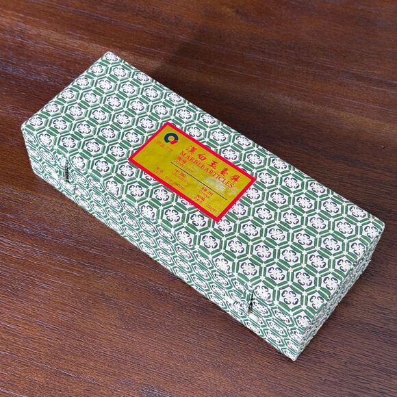 Vintage 2-Sided Hand Painted Marble Articles 4-panel Table Screen China Flowers - Picture 3 of 16